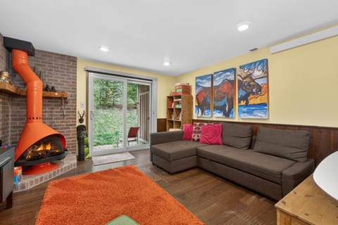 Day, Living room, Seating area, fireplace, furniture