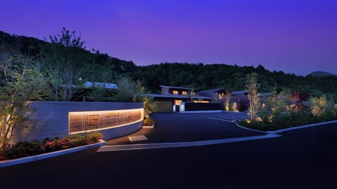 Property building, Night, Natural landscape, Mountain view