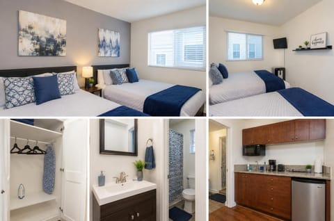 Bed, Kitchen or kitchenette, Photo of the whole room, Bedroom