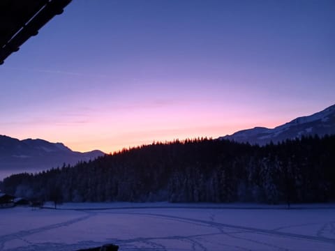 Natural landscape, Mountain view, Sunset