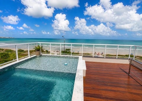 Day, Natural landscape, View (from property/room), Balcony/Terrace, Pool view, Sea view, Swimming pool, sunbed