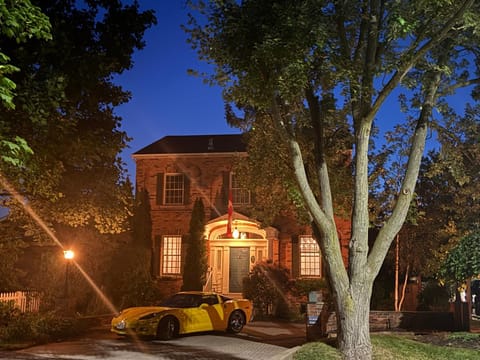 Property building, Night, Parking