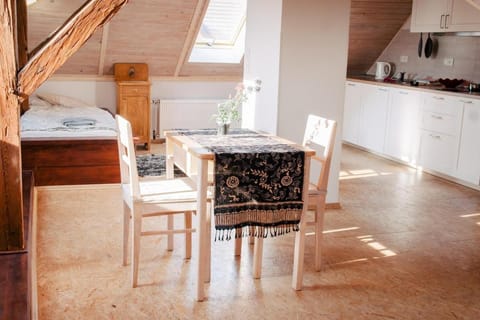 Kitchen or kitchenette, Living room, Seating area