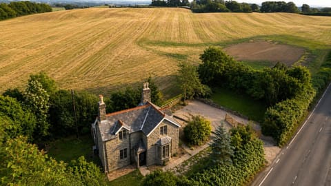 Property building, Neighbourhood, Natural landscape, Bird's eye view