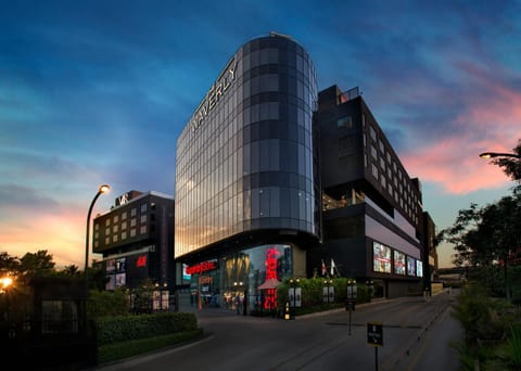 Facade/entrance, Sunset