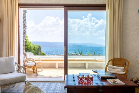 Living room, Seating area, Sea view