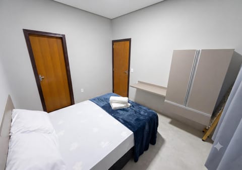 Bed, Photo of the whole room, Bedroom, towels, wardrobe