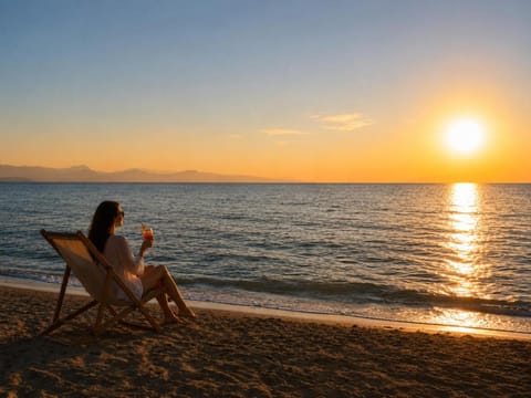 Day, People, Natural landscape, Beach, Guests, Lake view, Sea view, Sunset