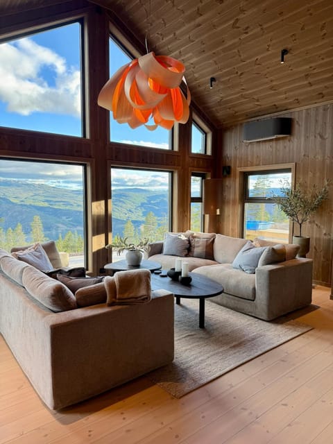 Natural landscape, Living room, Seating area, Mountain view