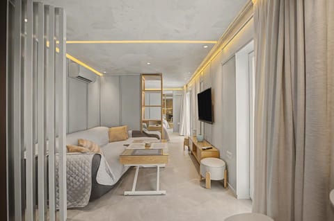 Property building, Living room, Bedroom