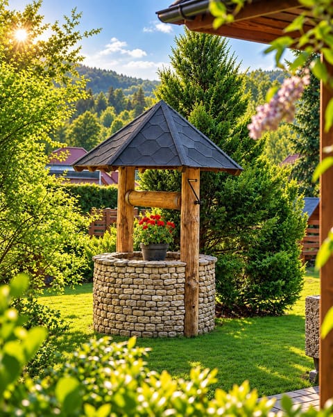 Spring, Day, Natural landscape, Garden, Garden view, Mountain view