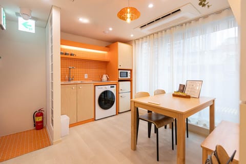 Kitchen or kitchenette, Living room, Dining area