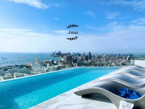 Day, Pool view, Sea view, sunbed