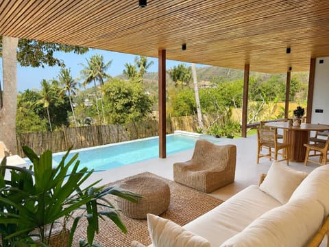 Patio, Pool view