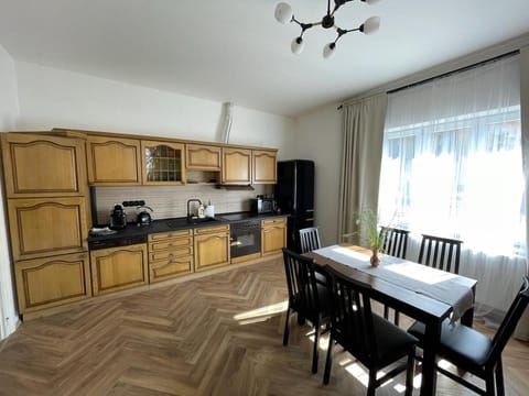 Kitchen or kitchenette, oven, stove