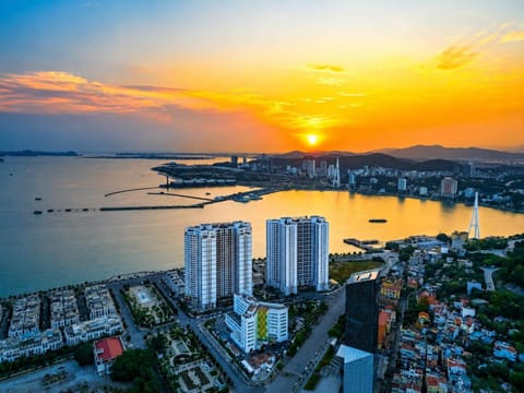 Nearby landmark, Day, Natural landscape, Bird's eye view, City view, Sea view, Sunrise, Sunset
