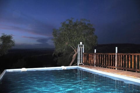 Night, Natural landscape, Swimming pool