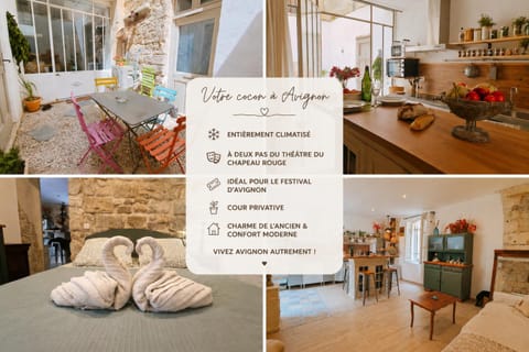 Patio, Bed, Kitchen or kitchenette, Bedroom