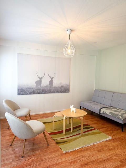 Bed, Living room, Photo of the whole room, Seating area, Bedroom