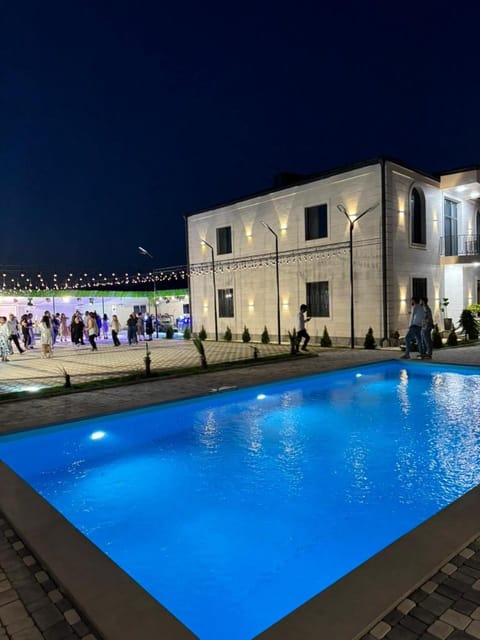 Pool view, wedding
