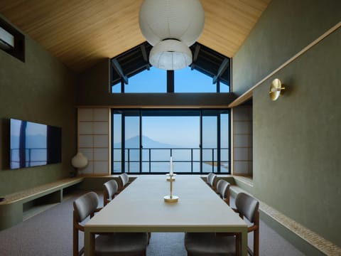 Natural landscape, Living room, Dining area, Sea view