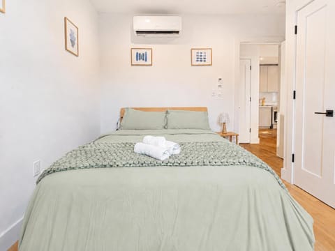 Bed, Photo of the whole room, Bedroom, towels, wardrobe