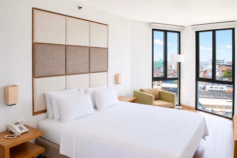 Bed, View (from property/room), Photo of the whole room, Seating area, Bedroom
