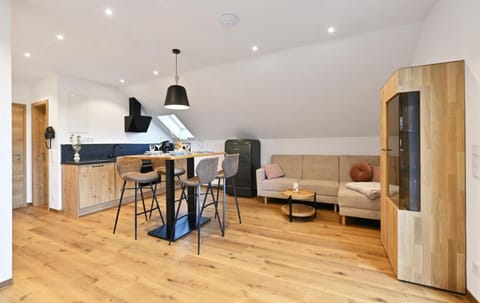 Living room, kitchen