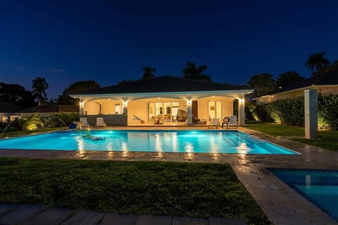 Property building, Night, Pool view