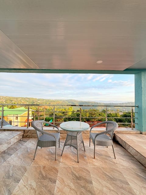Balcony/Terrace, Seating area, Mountain view, Sunrise