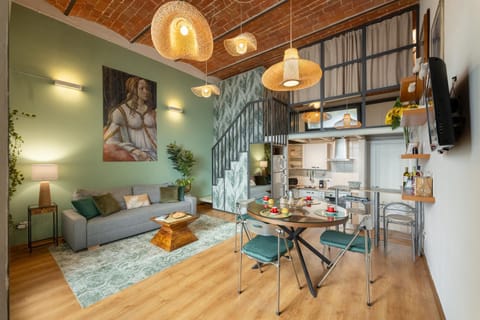 Kitchen or kitchenette, Living room, Dining area