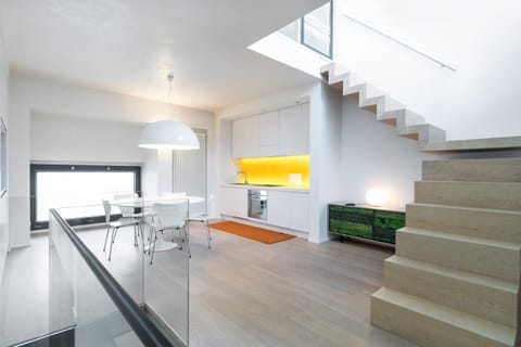 Kitchen or kitchenette, Living room, Dining area