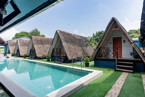 Property building, Pool view