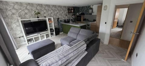 TV and multimedia, Kitchen or kitchenette, Living room, Seating area