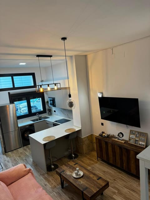Kitchen or kitchenette, Living room, Dining area