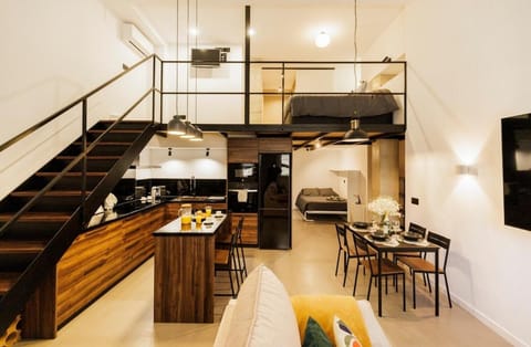 Kitchen or kitchenette, Living room, Dining area