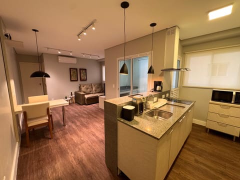 Kitchen or kitchenette, Living room, Dining area