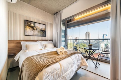 Bed, View (from property/room), Balcony/Terrace, Photo of the whole room, Bedroom