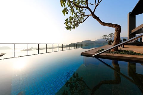 Swimming pool, Swimming pool, Sunset