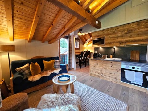 Living room, kitchen