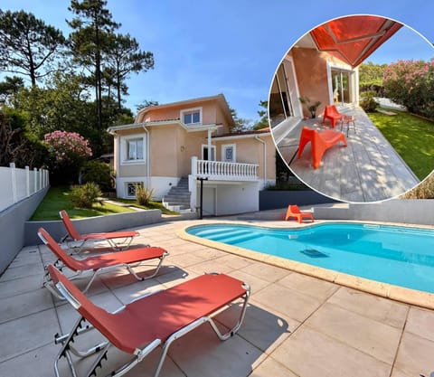 Property building, Pool view, Swimming pool, sunbed