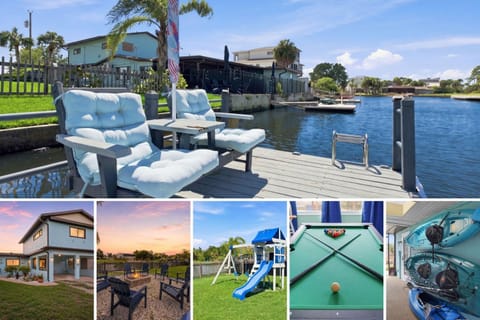 Patio, Activities, Billiard, Children play ground, Garden, Seating area, Canoeing, River view, Family
