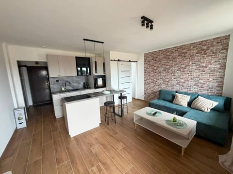Kitchen or kitchenette, Living room, Seating area, Dining area, stove