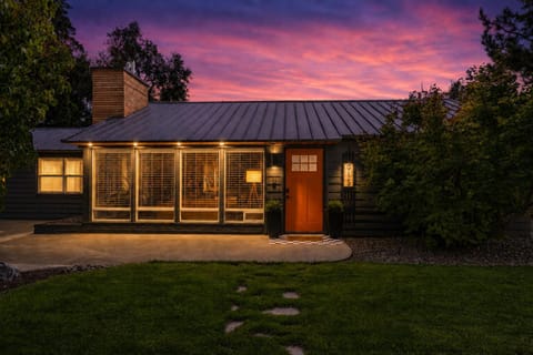 Facade/entrance, Garden, Sunset