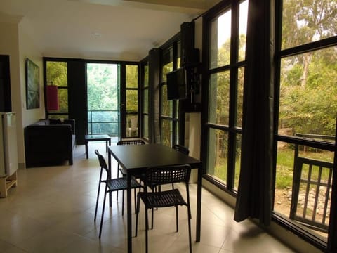 View (from property/room), Living room, Seating area, Dining area