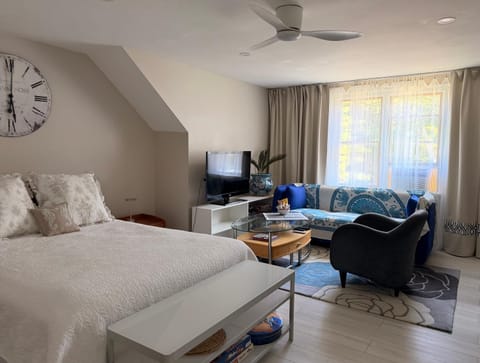 TV and multimedia, Photo of the whole room, Seating area, Bedroom