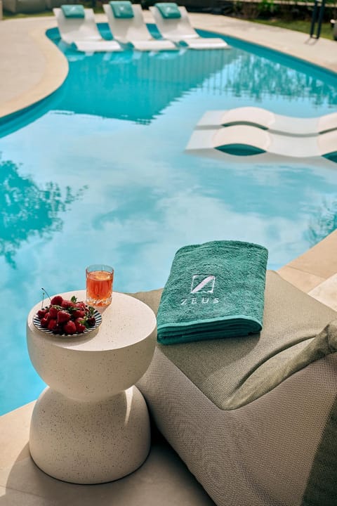 Pool view, sunbed
