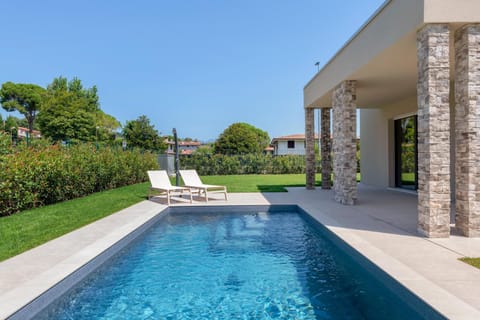Property building, Living room, Swimming pool