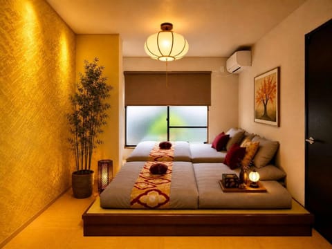 Bed, air conditioner