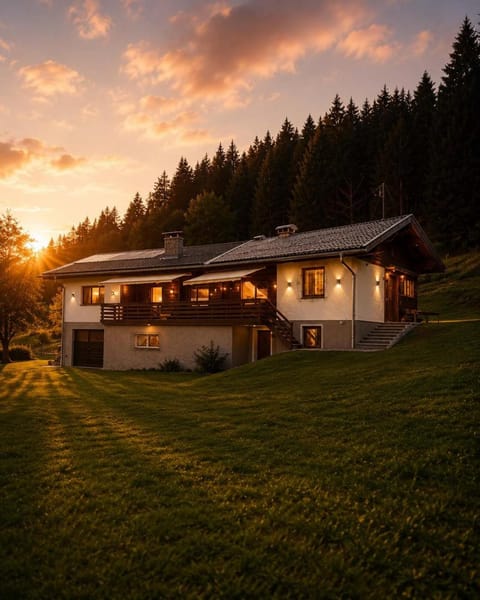 Natural landscape, Garden, Sunset